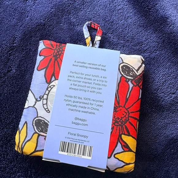 Baby Baggu Floral Snoopy - Picture 2 of 3